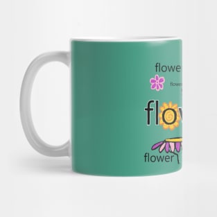 My garden full of flowers, vintage Flower patterns, oil painting Mug